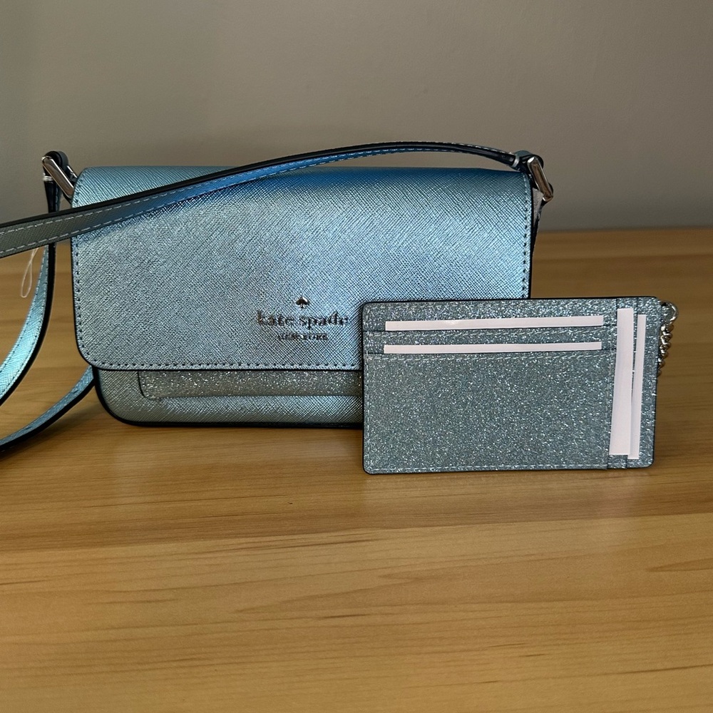 Authentic Kate Spade Glitter Crossbody Duo NWOT